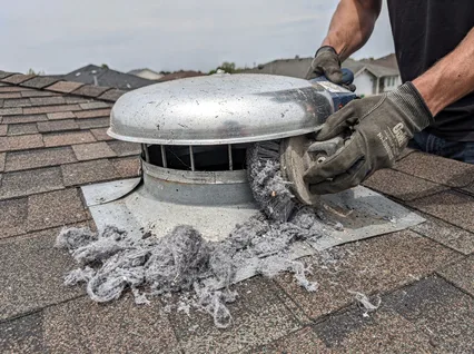 Cleaning Dryer Vent On Roof in Melbourne
