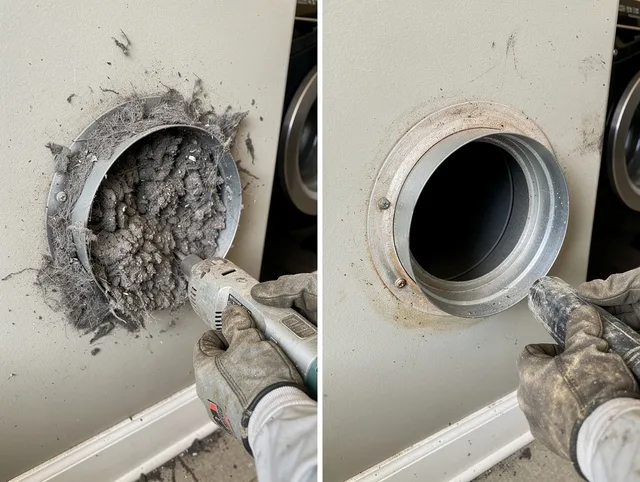 Professional clogged vent cleaning by Melbourne Dryer Vent Cleaning in Melbourne